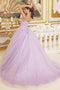 Nox Anabel CU1115: Sleeveless Ball Gown with 3D Floral Appliques