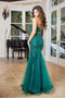 Botanical Elegance Sleeveless Corset Mermaid Dress - Adora 3091