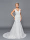 Deklaire Bridal 439 Sleeveless Trumpet Wedding Gown Beaded Lace