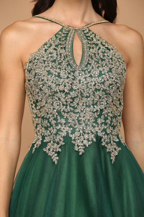 Halter Short Homecoming Prom Dress
