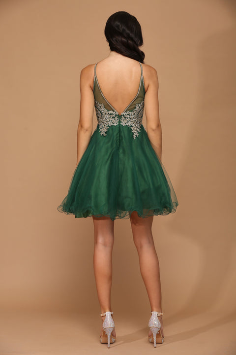 Halter Short Homecoming Prom Dress