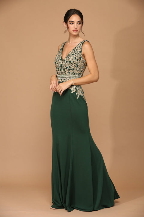 Mother of the Bride And Groom Long Formal Sleeveless Dress