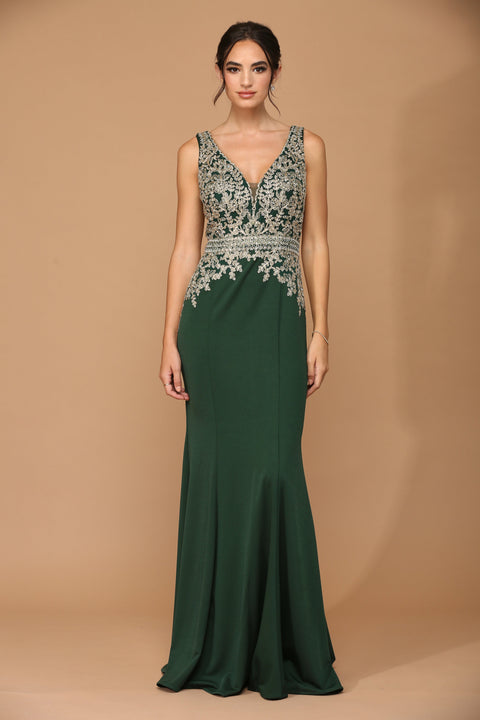 Mother of the Bride And Groom Long Formal Sleeveless Dress