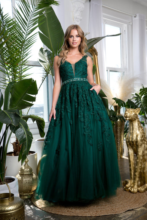 Formal Sleeveless Prom Ball Gown Casual Wedding Dress