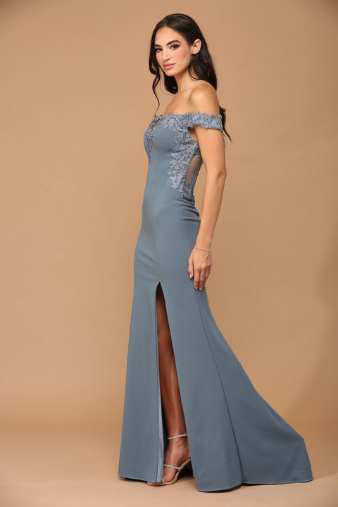 Off Shoulder Formal Evening Prom Dress