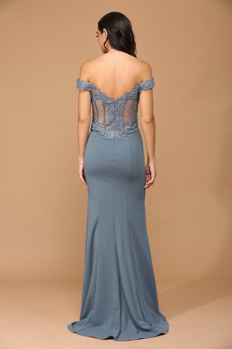 Off Shoulder Formal Evening Prom Dress