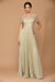 Mother of the Bride and Groom Long Formal Metallic Dress