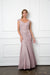 Long Metallic Mother of the Bride Evening Dress