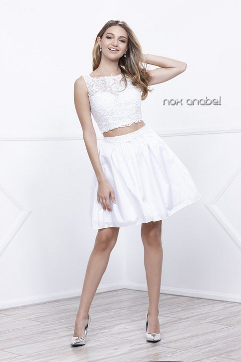 Lace Applique Bodice Two Piece_6054 By Nox Anabel