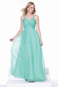 Embellished Beaded Thick Straps Sweetheart Top Long Prom Dress 8140 By Nox Anabel