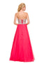 Beaded Strapless Top with Long Chiffon A-Line Gown_8147 by Nox Anabel