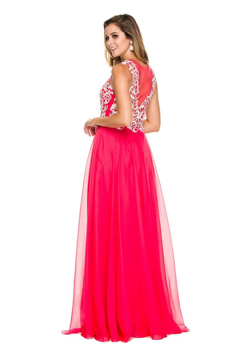 Embellished with Rhinestone Lace Bodice Gown Style_8154 By Nox Anabel