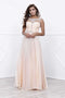 Bateau Neckline Embellished Formal A-Line Long Prom Gown 8155 By Nox Anabel