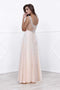 Bateau Neckline Embellished Formal A-Line Long Prom Gown 8155 By Nox Anabel