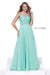 Bateau Neckline Embellished Formal A-Line Long Prom Gown 8155 By Nox Anabel