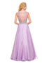A-Line Fully Beaded Top with Long Prom Chiffon Dress 8158 By Nox Anabel