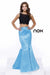Party Cocktail Two Piece Sequined Embellish Top with Satin Skirt 8231 by Anabel