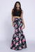 Sleeveless Dress with A Lace Top and Floral Mermaid Skirt 8268 by Nox Anabel