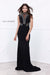 Heavy Beaded Illusion Panel Long Evening Gown 8285 By Nox Anabel