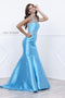 Elegant Gemstone Embellished Illusion Back Trumpet Prom Dress 8299 by Nox Anabel