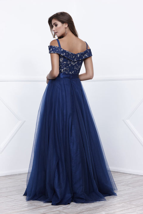 Off-Shoulder Sweetheart Neckline Lace Evening Ball gown 8372 by Nox Anabel