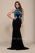 Embroidered Sleeveless Halter Top Prom Evening Dress 8375 by Nox Anabel