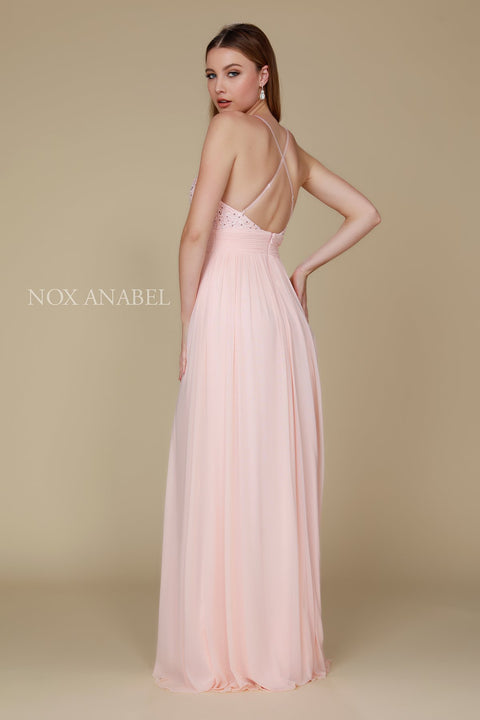 Party Cocktail Ornate Bodice Empire A-Line Gown A070 by Nox Anabel