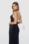 Halter Neck Lace Open Back Long Fitted Dress_A175 by Nox Anabel
