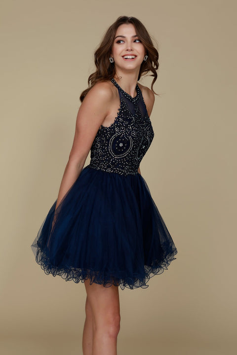 Fully Lined Sparkly Lace Tulle Brides Maids, Damas Dress B652 Nox Anabel – alternate view 10