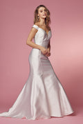 SWEETHEART NECKLINE WITH OFF SHOULDER LONG FITTED MERMAID SD-C004