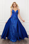 Sequins Prom Dress with Detachable skirt SD-C215