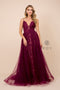 Ball Gown Style Long V-Neck Lace-Bodice_C305 by Nox Anabel