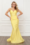 yellow prom dress