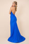 Halter Neck with Open Back Long Fitted Dress_C421 by Nox Anabel