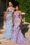 Dazzling feather-beaded mermaid dress by Ladivine CC2308