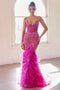 Dazzling feather-beaded mermaid dress by Ladivine CC2308
