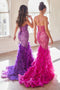 Dazzling feather-beaded mermaid dress by Ladivine CC2308