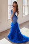 Dazzling feather-beaded mermaid dress by Ladivine CC2308