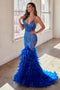 Dazzling feather-beaded mermaid dress by Ladivine CC2308