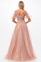 FLORAL BALL GOWN BY CINDERELLA DIVINE CD0197
