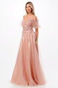 FLORAL BALL GOWN BY CINDERELLA DIVINE CD0197