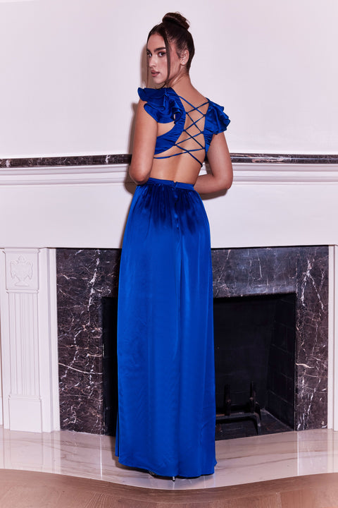 Dylan & Davids Long Sexy Prom Dress Cut Out Low Back