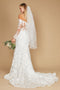 Dylan & Davids Lace Long Off Shoulder Mermaid Wedding Dress