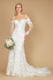 Dylan & Davids Lace Long Off Shoulder Mermaid Wedding Dress