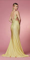 Nox Anabel -NXE1003 Beaded Cutout Prom Dress