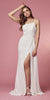 Nox Anabel -E1005 Ruched Long One Shoulder Dress.