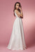 Nox Anabel  E156 A-Line Classic Elegant Wedding Dress With Pockets.