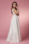 Nox Anabel E156 Vestido de novia elegante clásico de corte A con bolsillos.