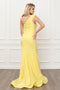 picture of yellow prom dress