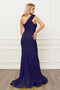 picture of  navy prom dress